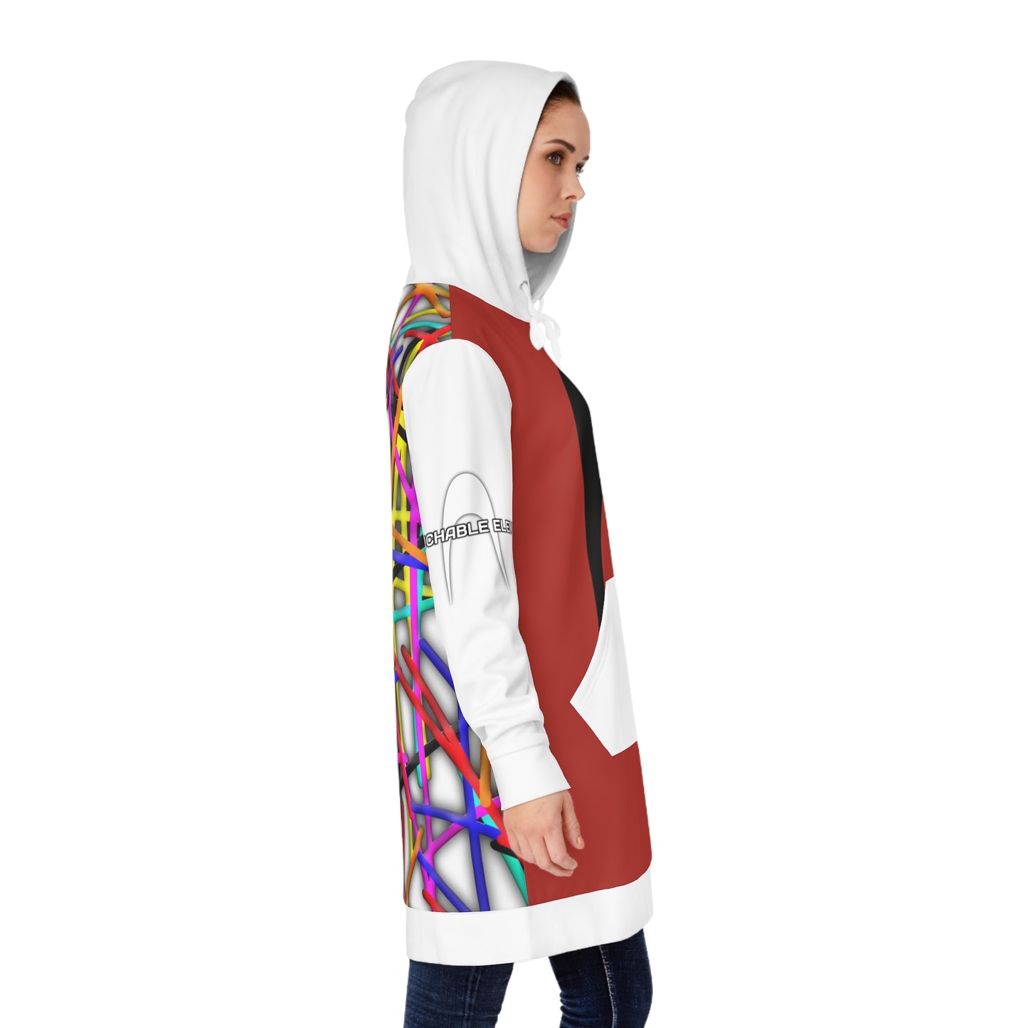 Anki Vibrant Abstract ueHoodie Dress