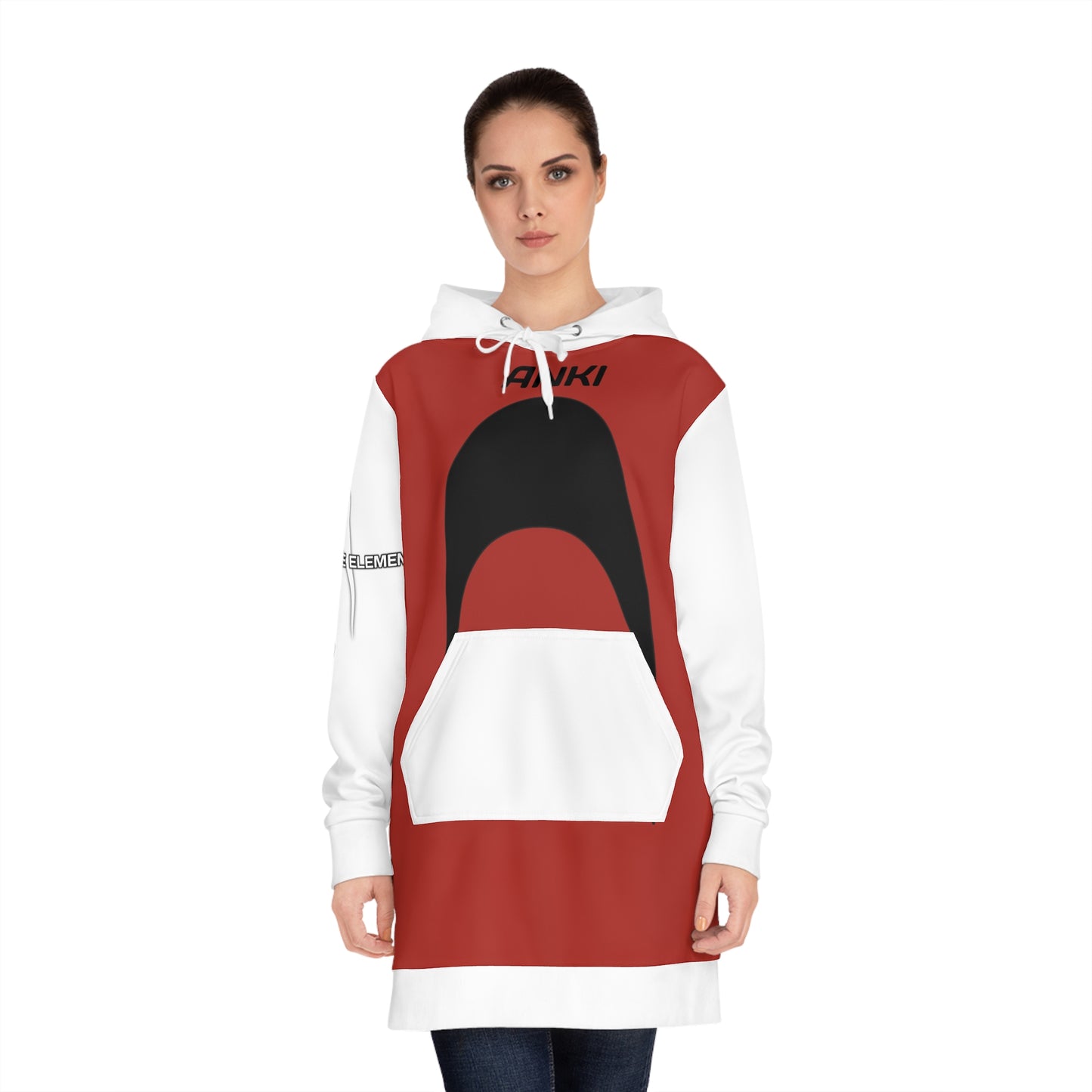 Anki Vibrant Abstract ueHoodie Dress