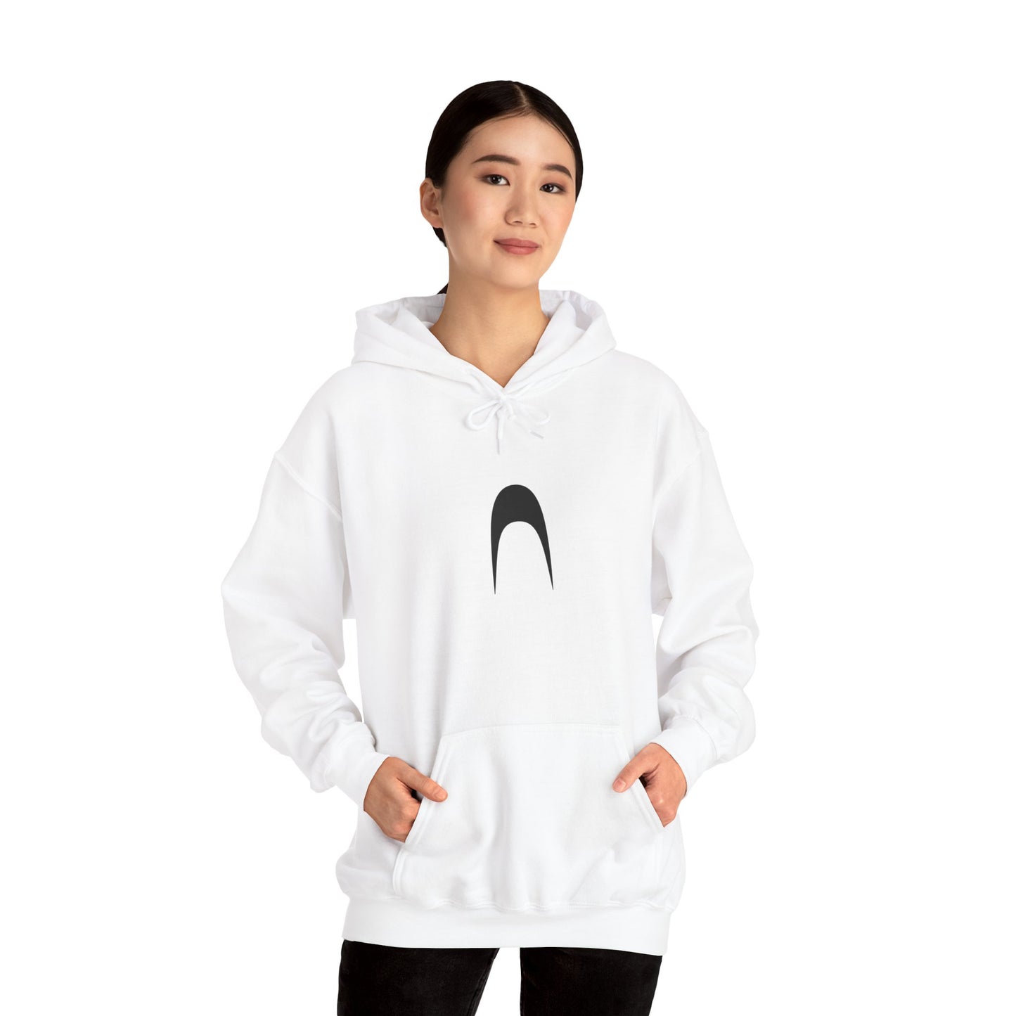 Anki Minimalist White Hoodie